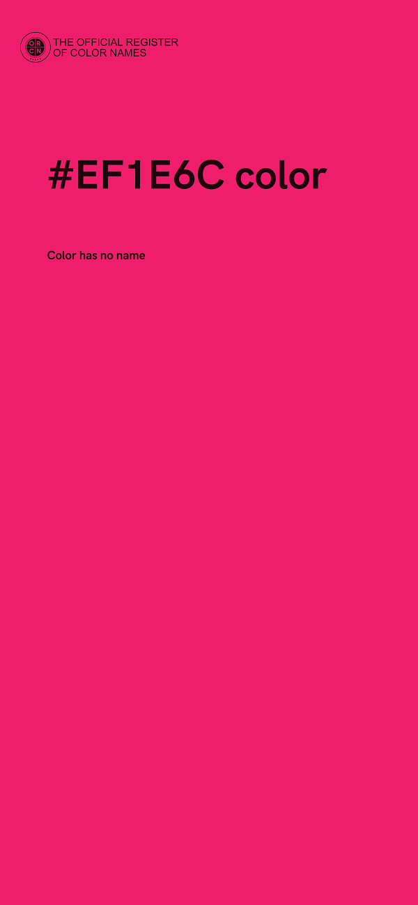 #EF1E6C color image