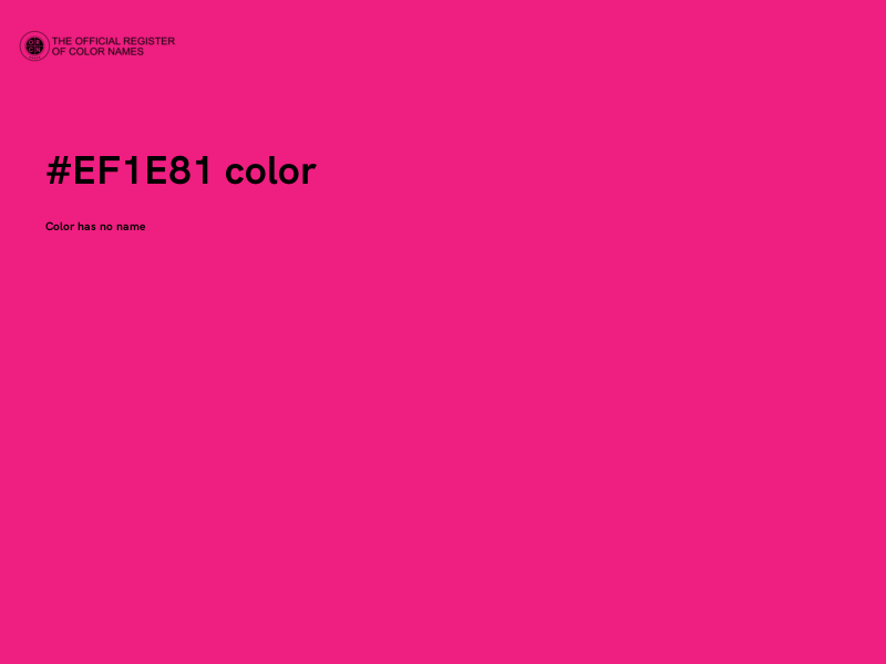 #EF1E81 color image