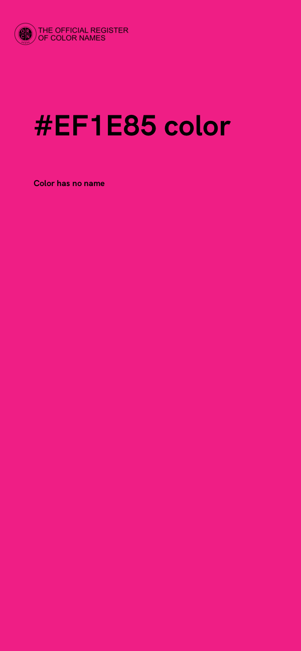#EF1E85 color image