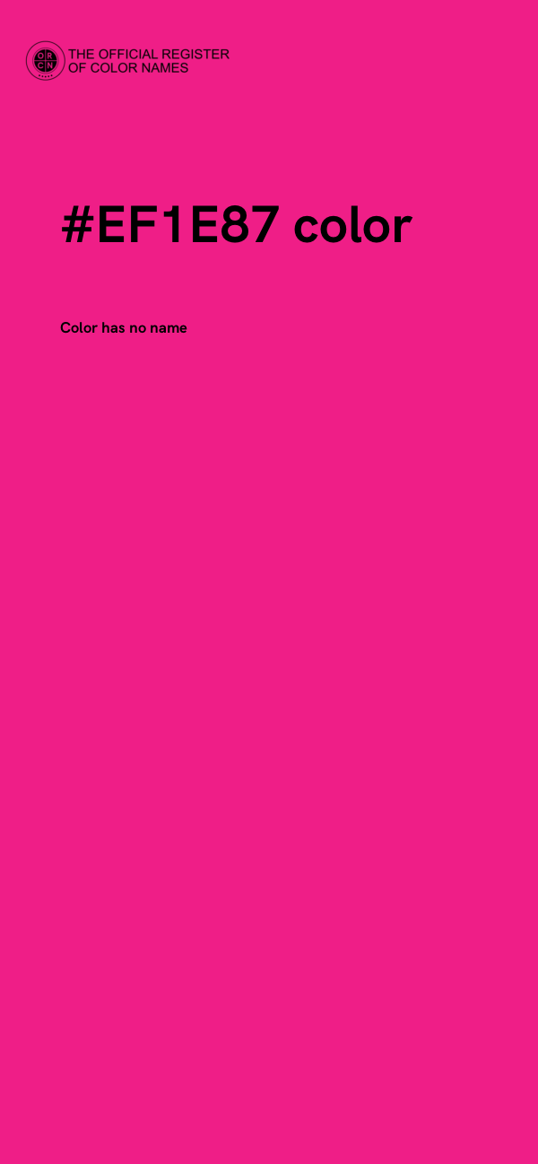 #EF1E87 color image