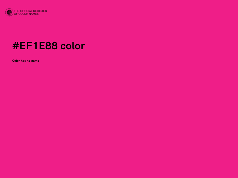 #EF1E88 color image