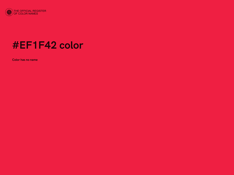 #EF1F42 color image