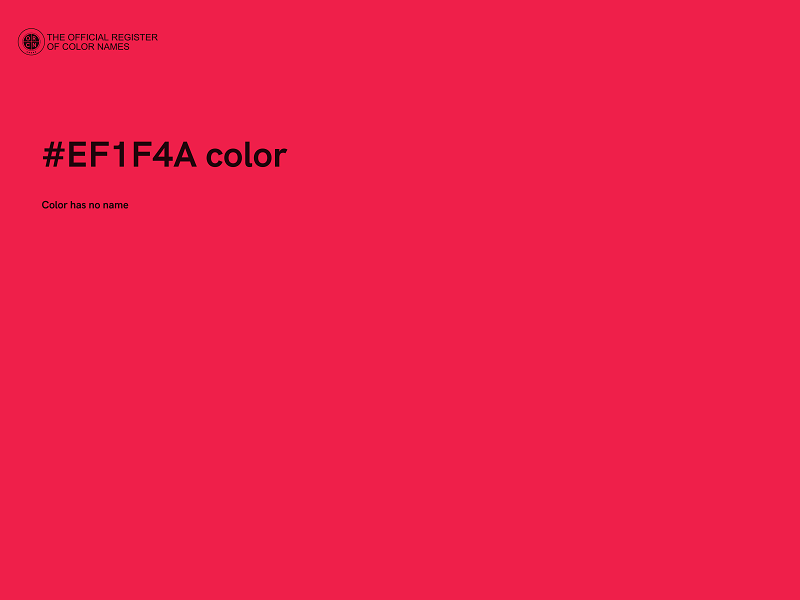 #EF1F4A color image