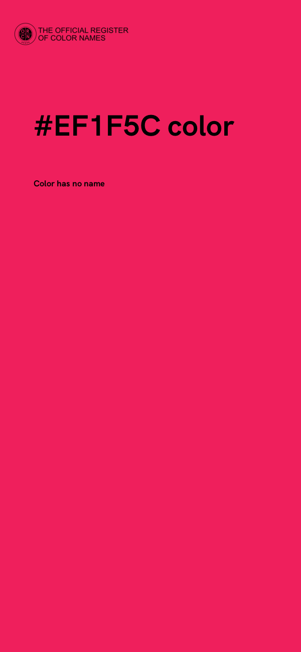 #EF1F5C color image