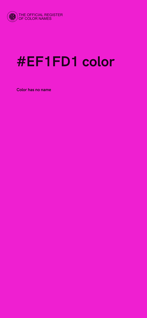 #EF1FD1 color image
