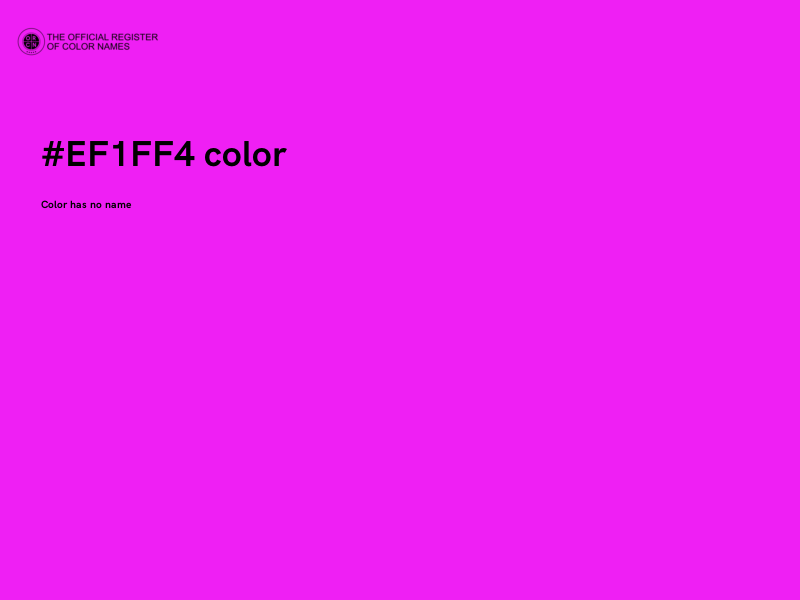 #EF1FF4 color image