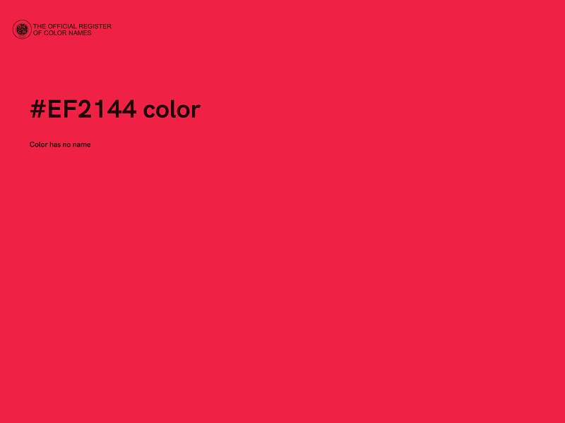 #EF2144 color image