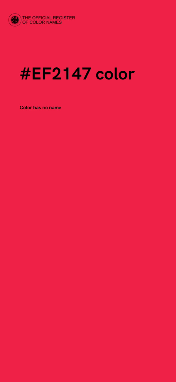 #EF2147 color image