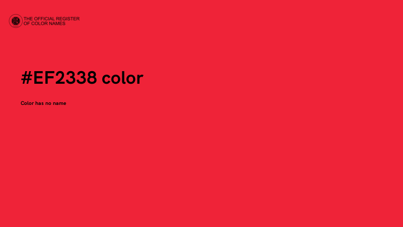 #EF2338 color image