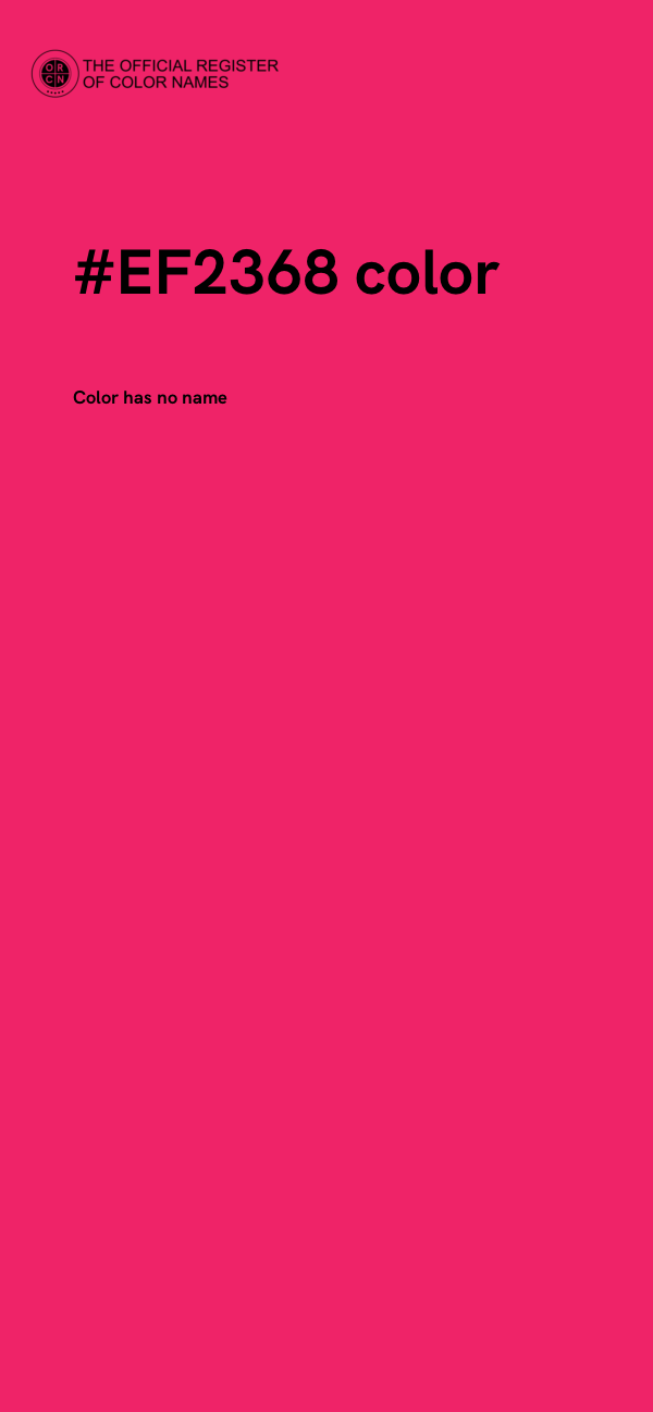 #EF2368 color image
