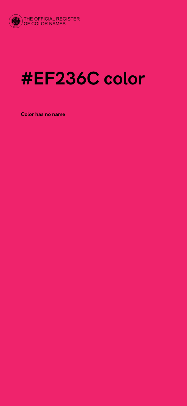 #EF236C color image