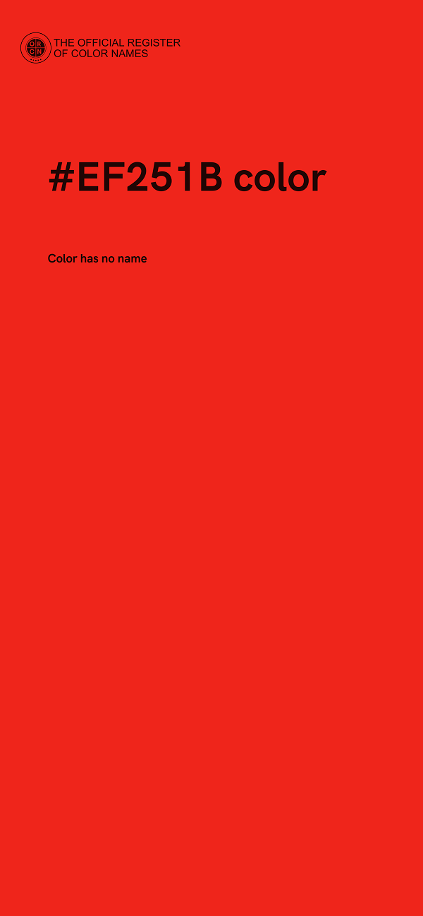 #EF251B color image