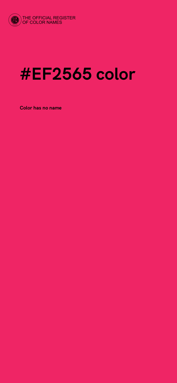 #EF2565 color image