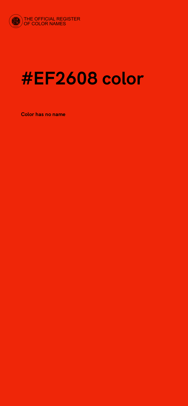 #EF2608 color image