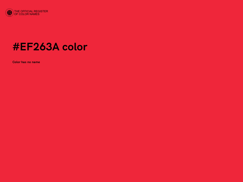 #EF263A color image