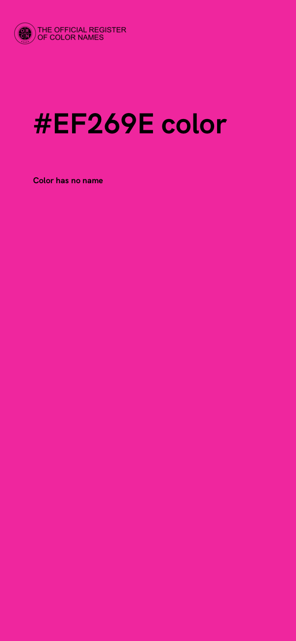 #EF269E color image