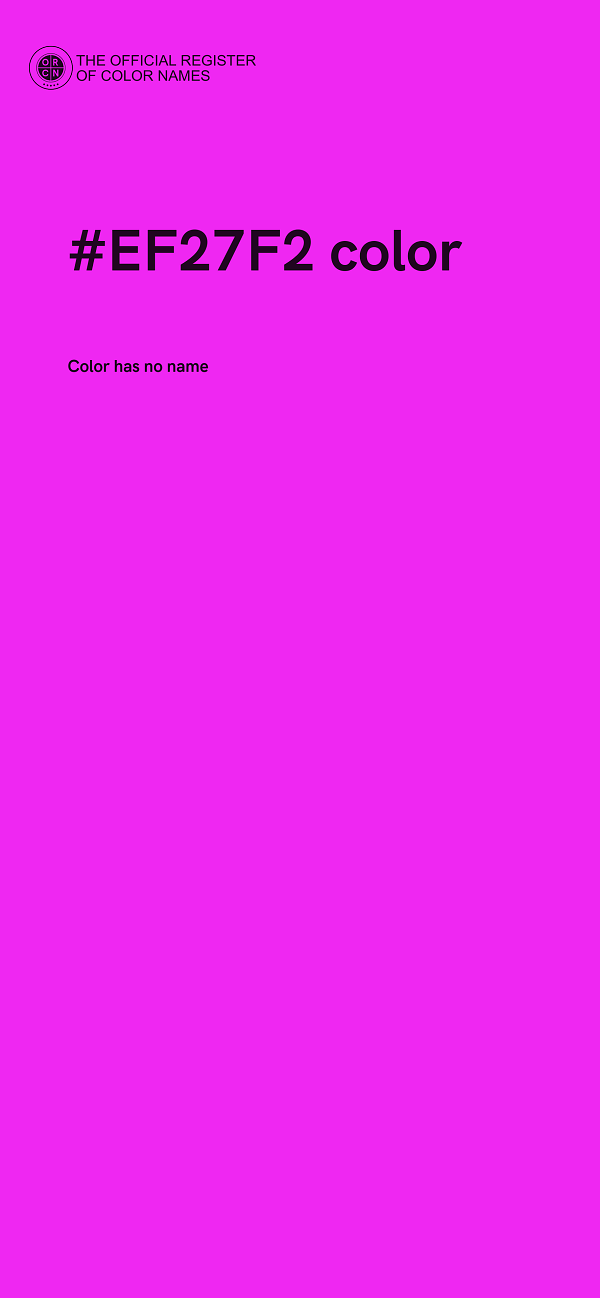 #EF27F2 color image