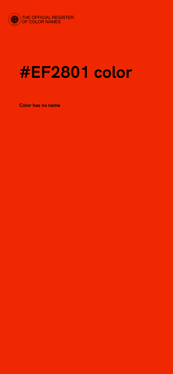 #EF2801 color image