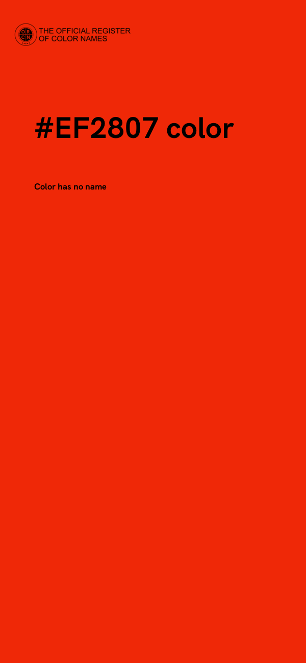 #EF2807 color image