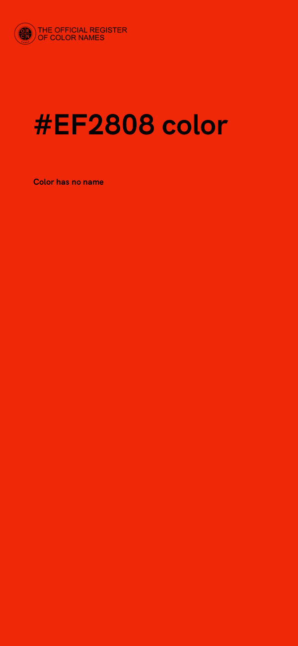 #EF2808 color image