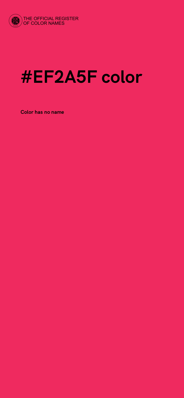#EF2A5F color image