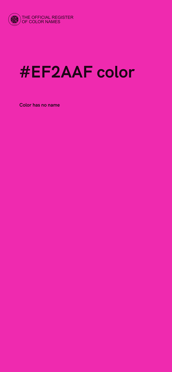 #EF2AAF color image