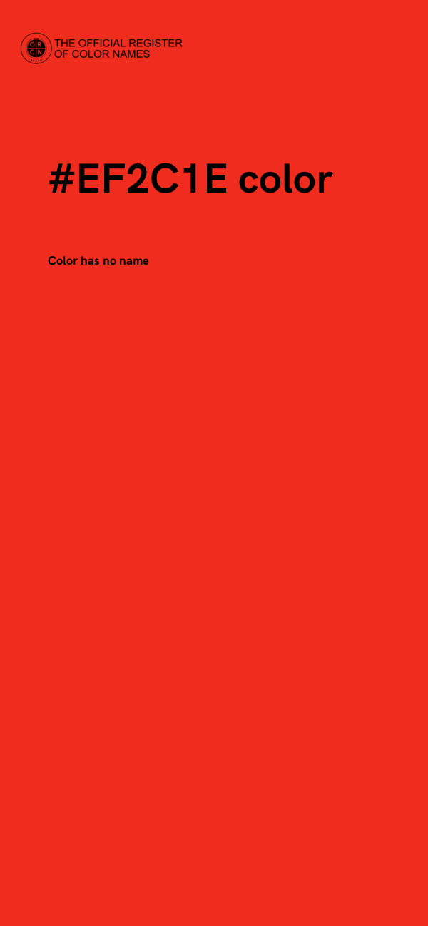 #EF2C1E color image