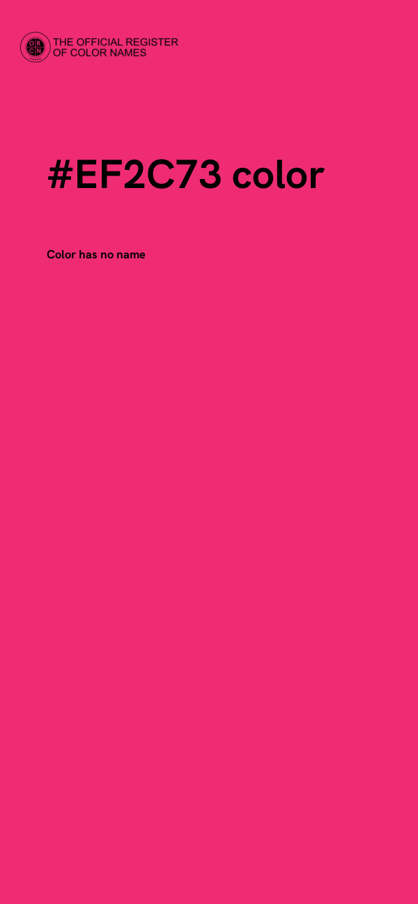 #EF2C73 color image