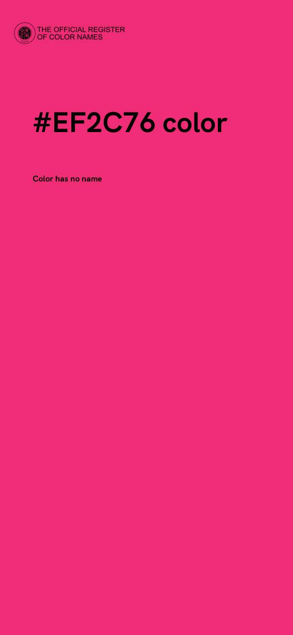 #EF2C76 color image