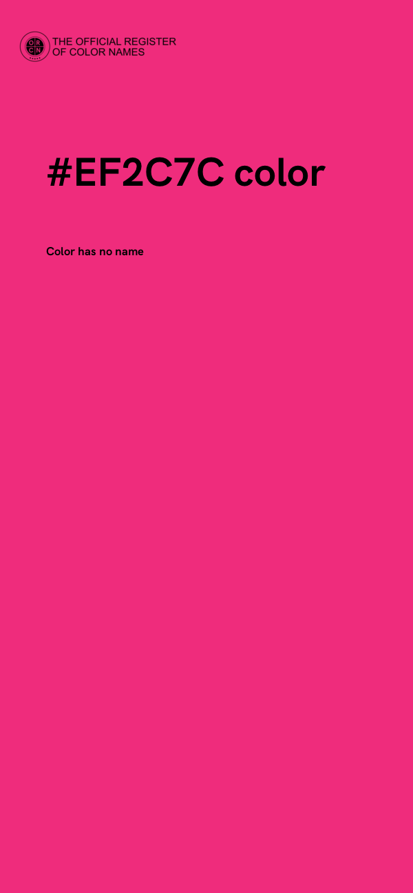 #EF2C7C color image