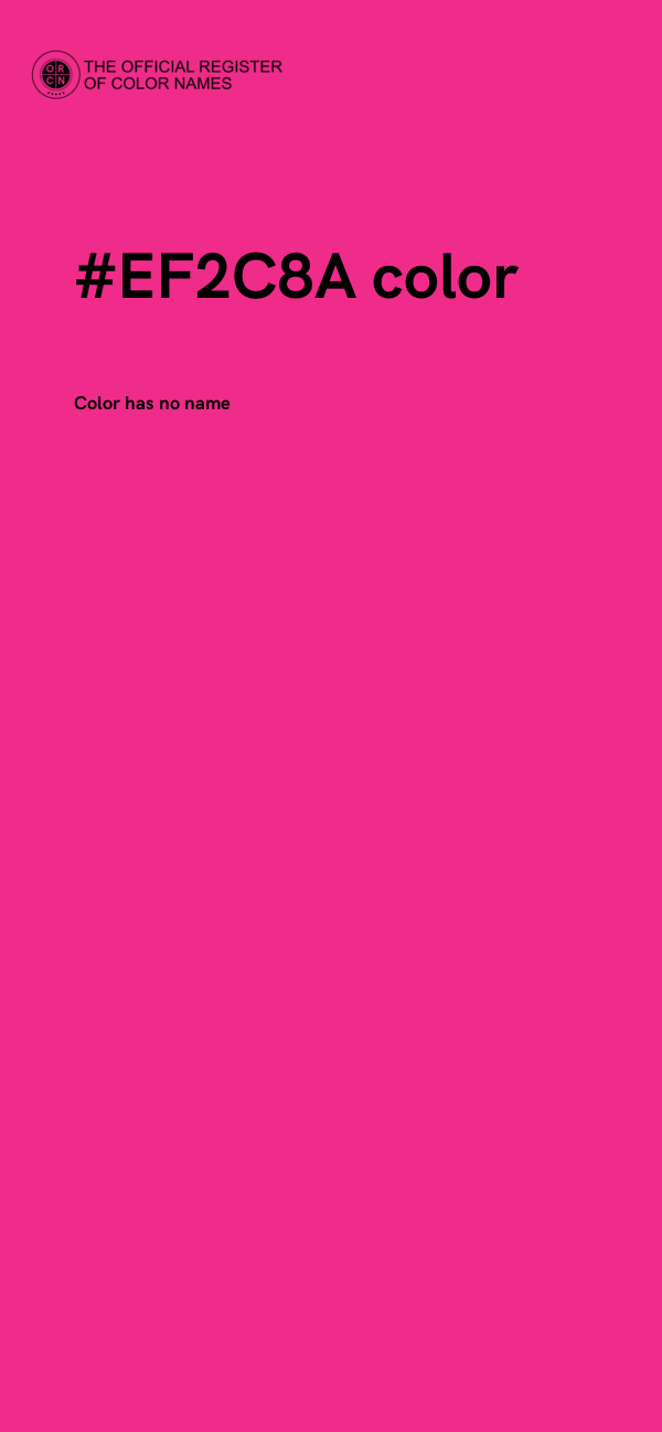#EF2C8A color image