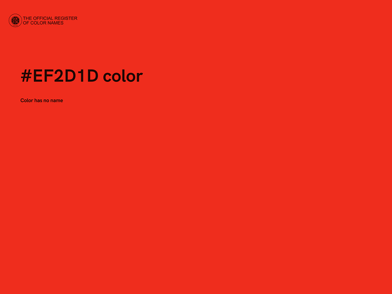 #EF2D1D color image