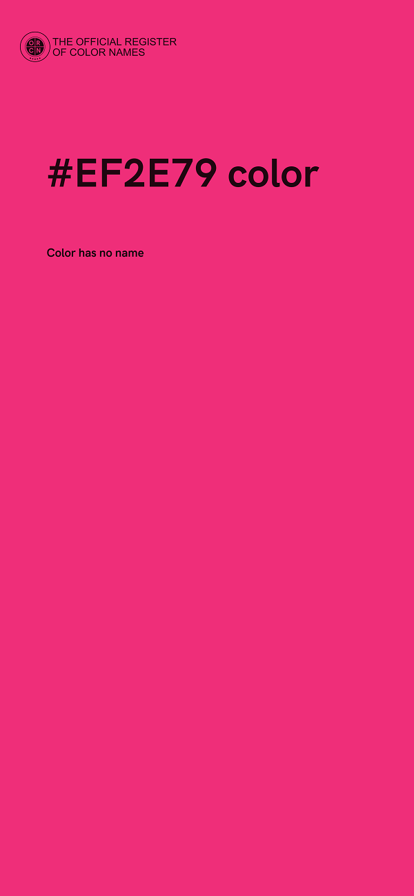 #EF2E79 color image