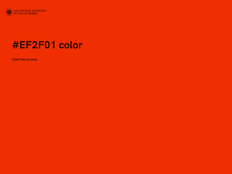 #EF2F01 color image