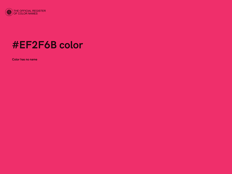 #EF2F6B color image