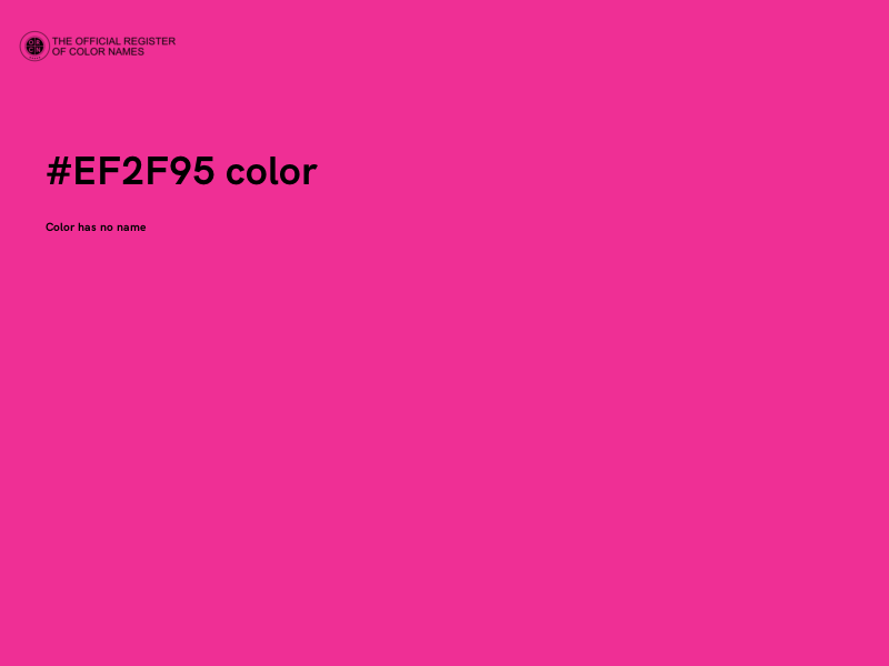 #EF2F95 color image