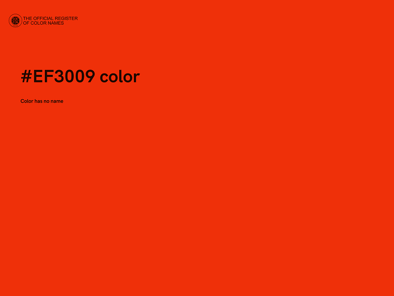 #EF3009 color image