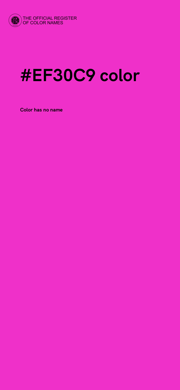 #EF30C9 color image