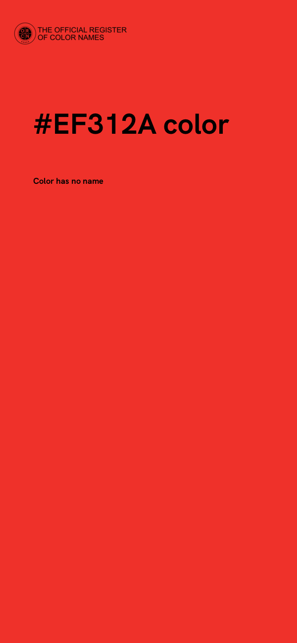 #EF312A color image