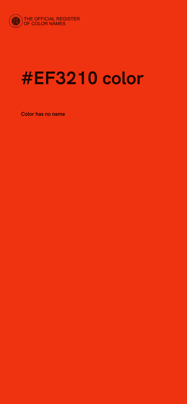 #EF3210 color image