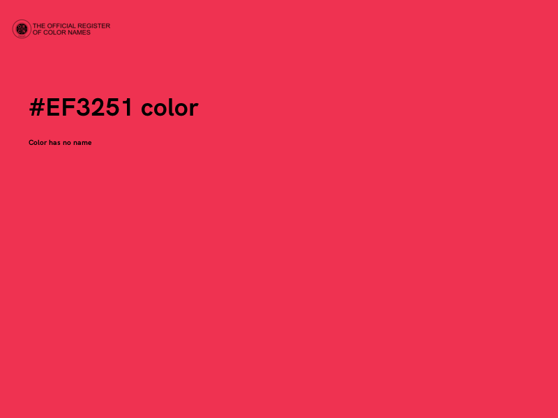 #EF3251 color image