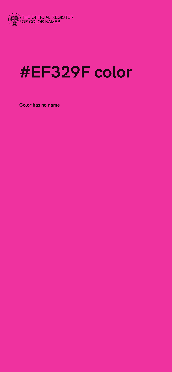#EF329F color image