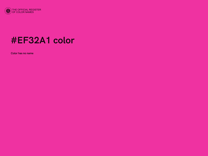 #EF32A1 color image