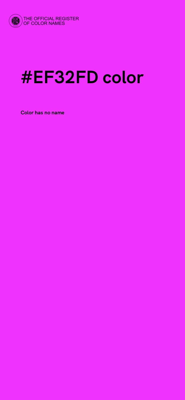 #EF32FD color image