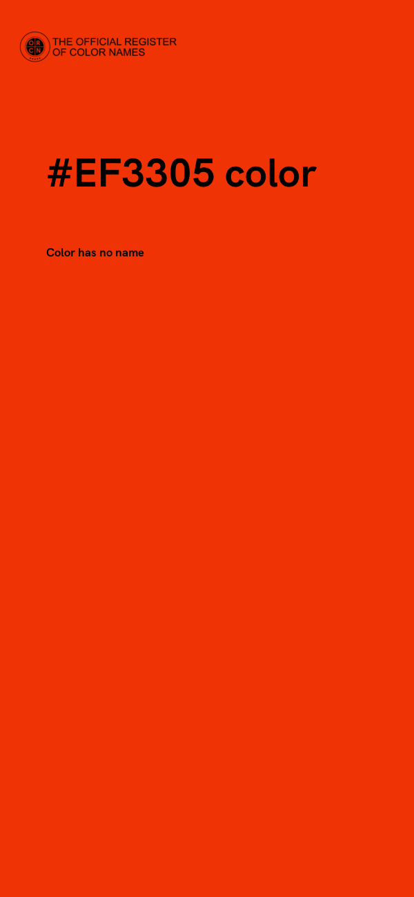 #EF3305 color image