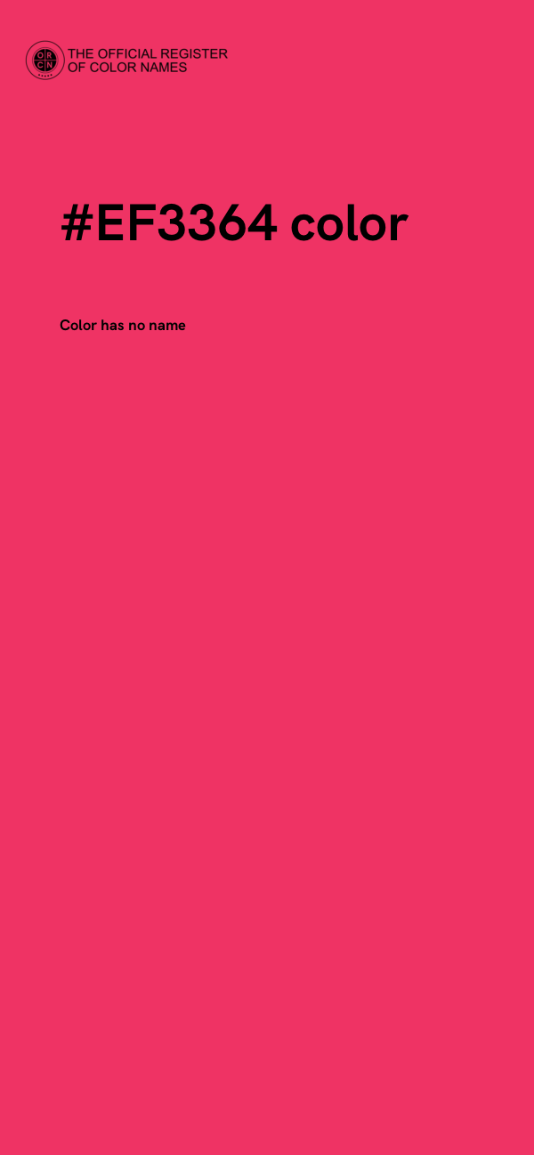 #EF3364 color image