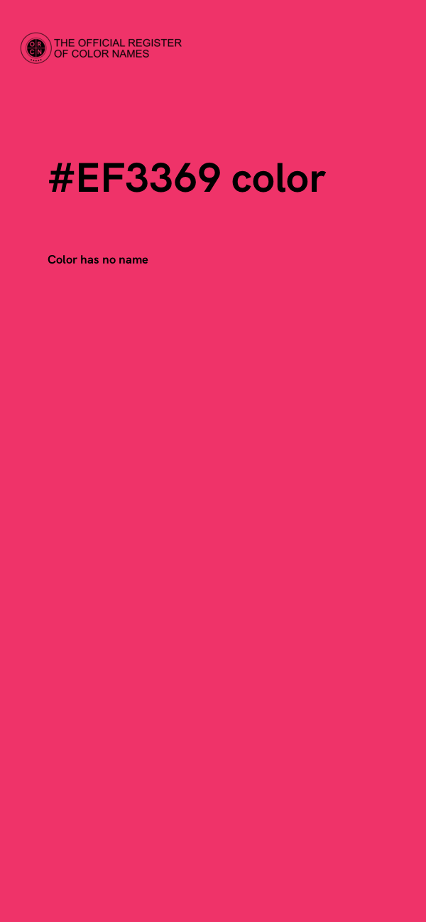 #EF3369 color image