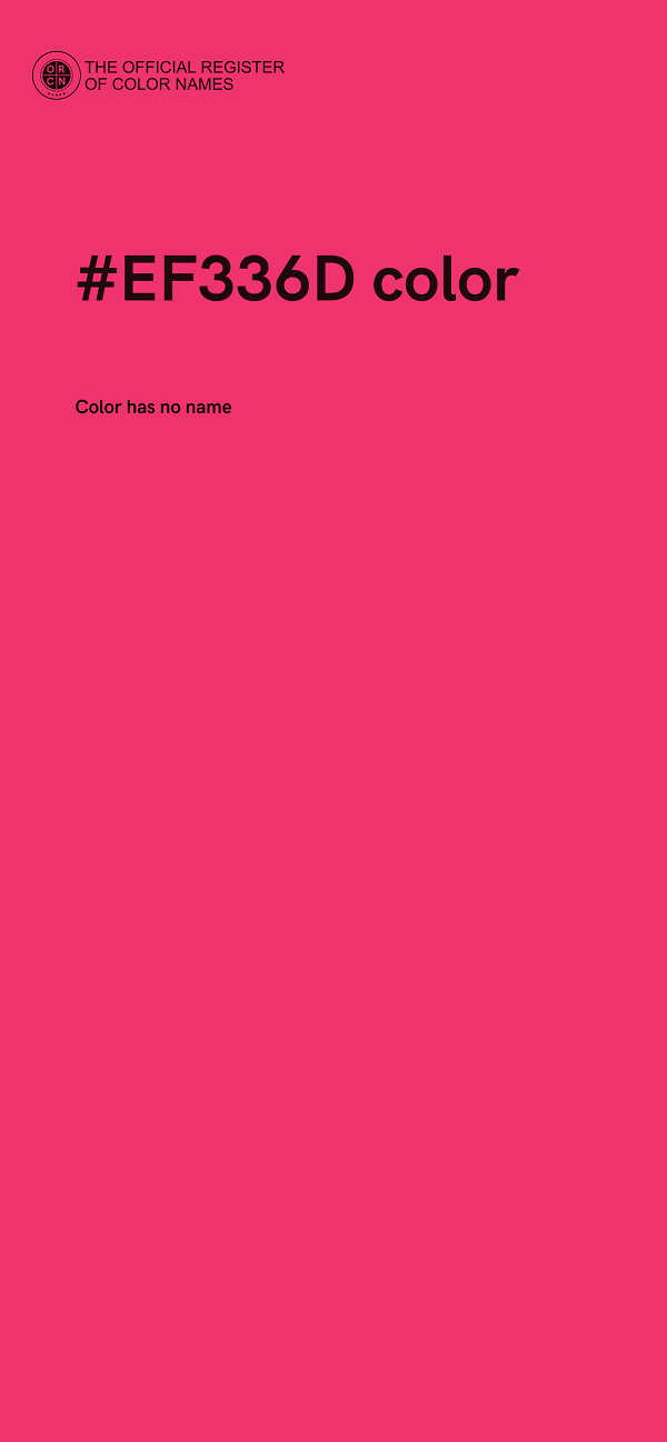 #EF336D color image