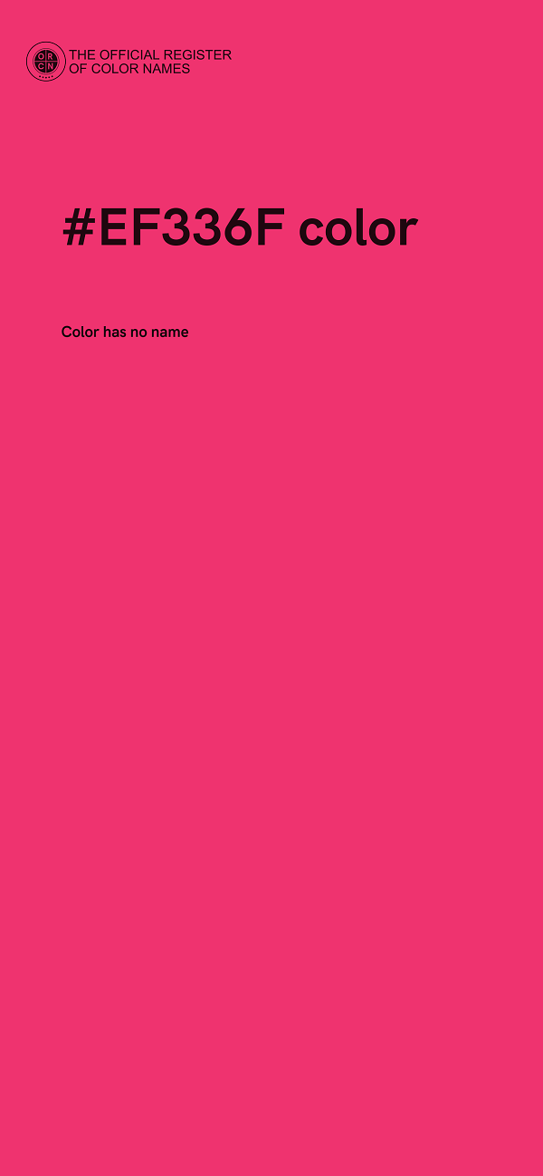 #EF336F color image