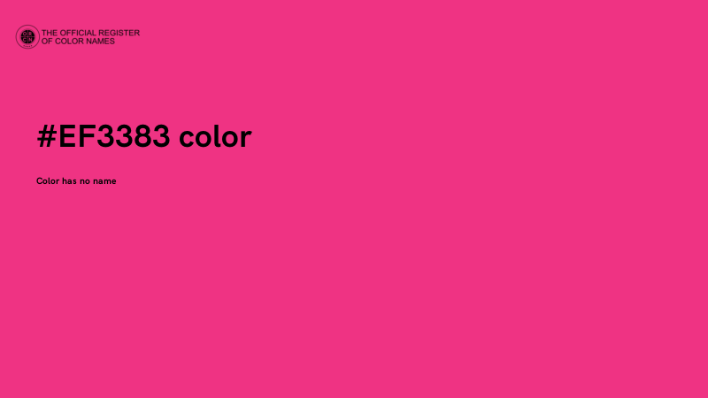 #EF3383 color image